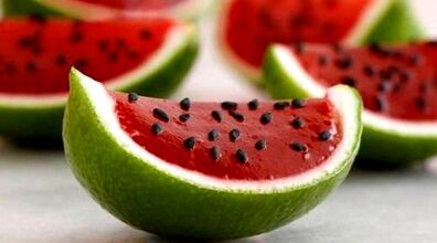 ژله هندوانه ای مجلسی رو اینجوری درست کن + طرز تهیه   