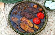 خورشت قورمه سبزی رشتی با مرغ و بادمجان! + طرز تهیه