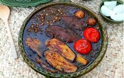 خورشت قورمه سبزی رشتی با مرغ و بادمجان! + طرز تهیه