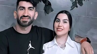 تیپ خفن همسر علیرضا بیرانوند در استادیوم آزادی + عکس