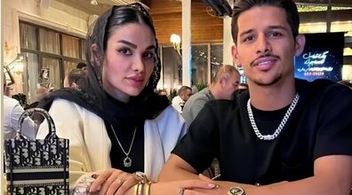 بریز و بپاش مهدی قائدی و همسرش در دبی به مناسبت ولنتاین + عکس