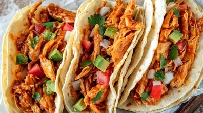 طرز تهیه تاکو بسیار خوشمزه با مرغ و نان لواش به روش ساده 