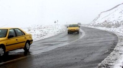 هشدار: بارش برف و باران در جاده‌ های ۱۰ استان کشور 