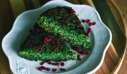 فوت و فن پخت کوکو سبزی با سبزی خشک | کوکو سبزی پف کرده و مجلسی با سبزی خشک رو اینجوری درست کن