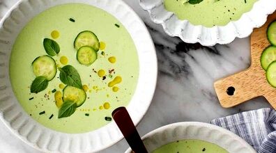 طرز تهیه سوپ خیار، غذایی سرد مخصوص روزهای گرم تابستان