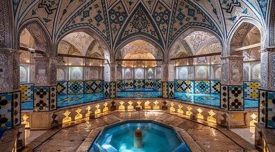 حمام سلطان امیر احمد کاشان؛ زیباترین حمام تاریخی کاشان
