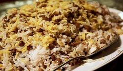 این بار عدس پلو رو بدون گوشت و با این دستور بپز + نکات 