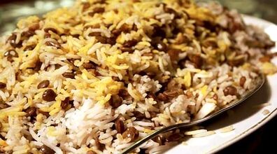 این بار عدس پلو رو بدون گوشت و با این دستور بپز + نکات 