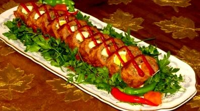 رولت گوشت چرخ کرده با مغز گردو رو برای مهمون های خاصت درست کن + طرز تهیه