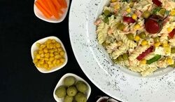 طرز تهیه سالاد ماکارونی ساده خانگی با کمترین مواد | سالاد ماکارونی رو اینجوری بپز