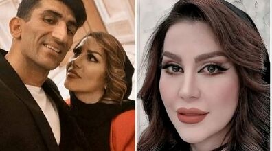  علیرضا بیرانوند و همسرش شب رو با جام قهرمانی خوابیدن!+ عکس 