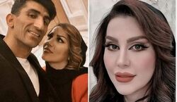  علیرضا بیرانوند و همسرش شب رو با جام قهرمانی خوابیدن!+ عکس 