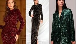 با شیک ترین مدل های لباس مجلسی پولکی، تو مراسم بدرخش! + عکس